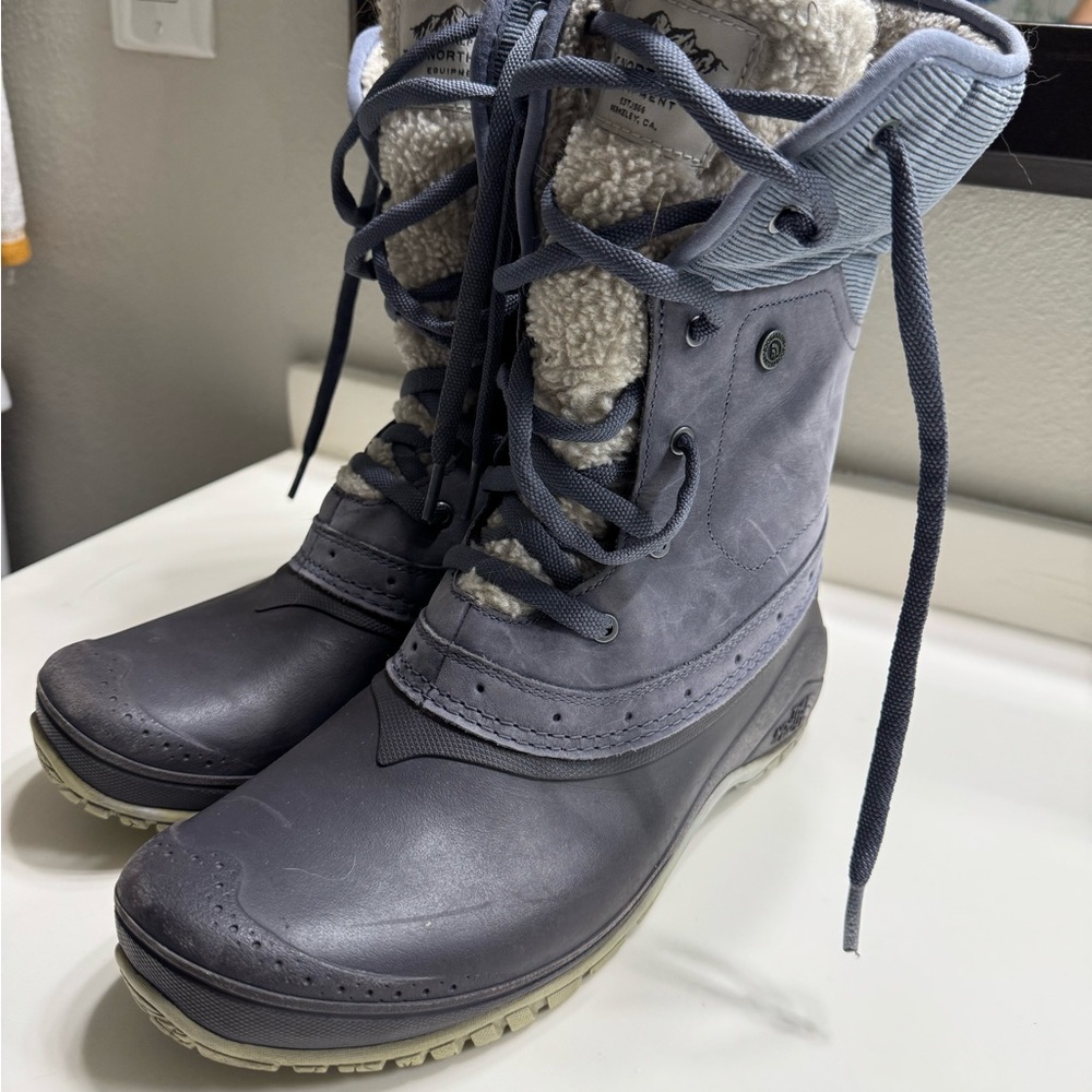 The North Face Gray Winter Rain Boots Waterproof Warm